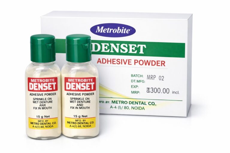 Metrobite adhesive powder packaging display